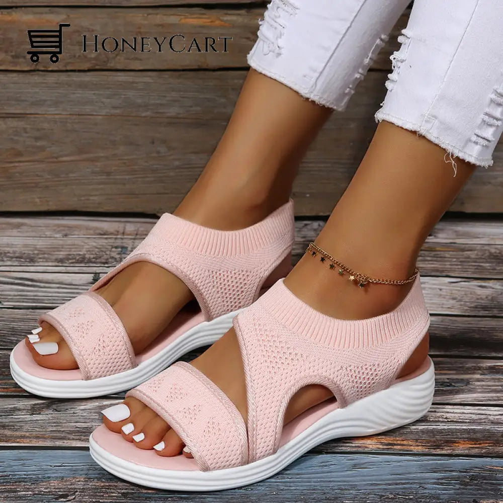 High-Fashion Springy Wide Fit Wedges Sandals For Women
