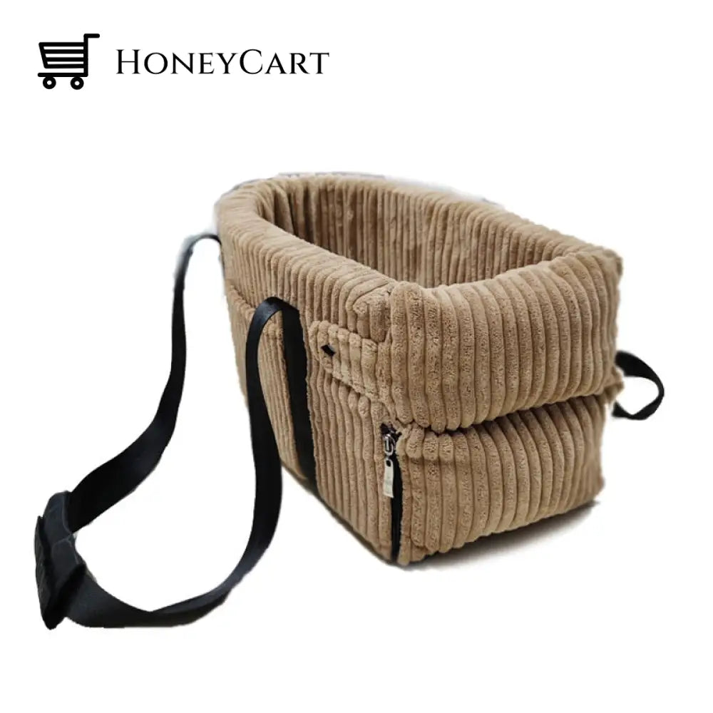 Hipi Pet Portable Carrier Protector Khaki Velvet / 42X20X22Cm