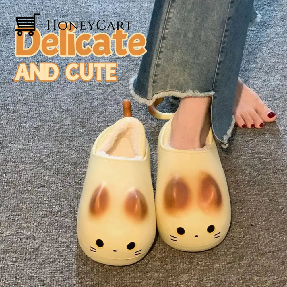Home Winter Furry Slippers Beauty& Health