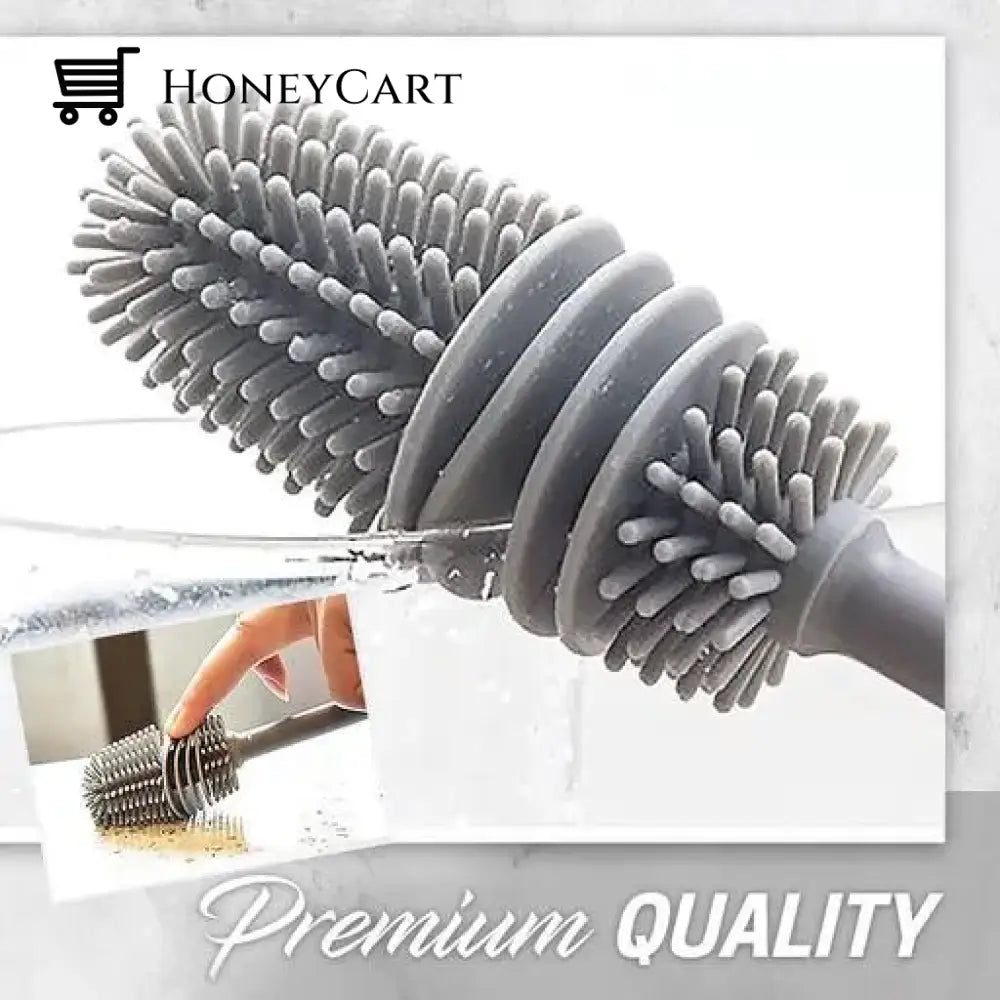 (Hot Sale - 48% Off) Long Handle Silicone Bottle Cleaning Brush Buy 3 Get 2 Free Today!