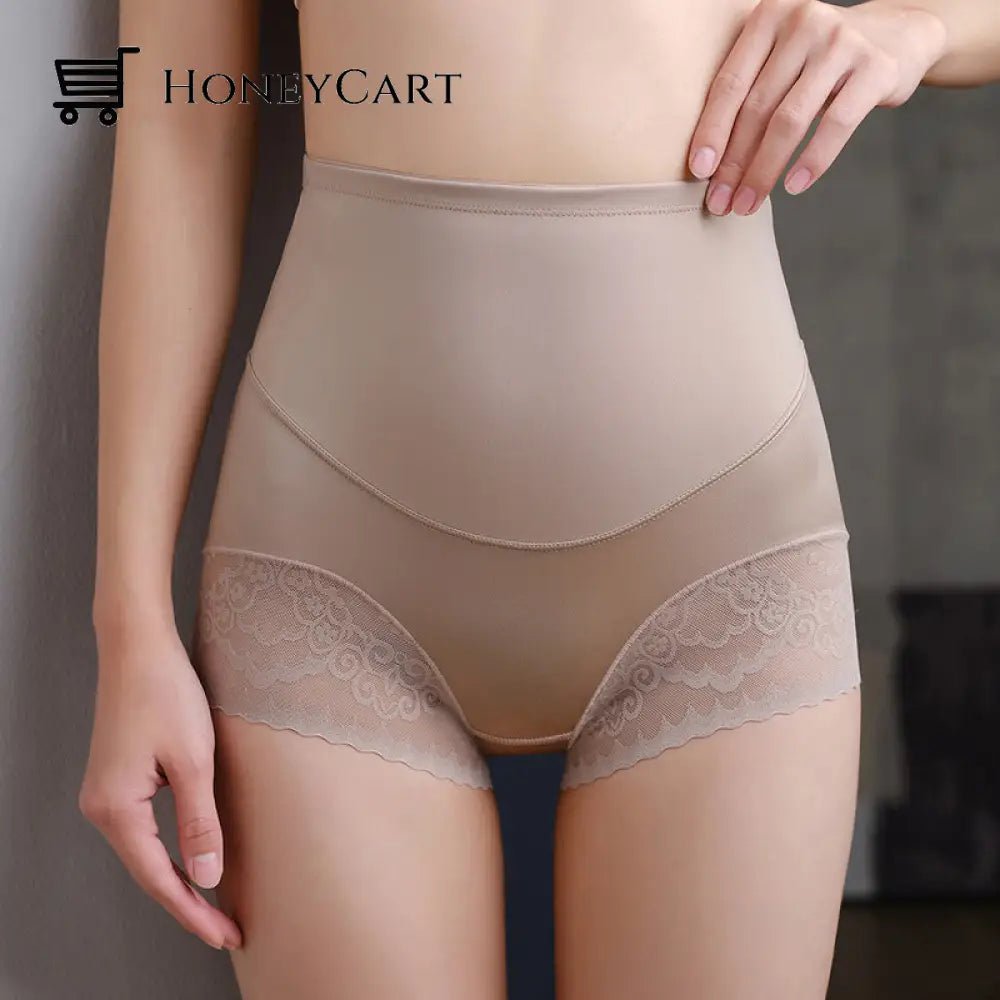 Hot Style Silky High Waist Shaping Panties Champagne / M