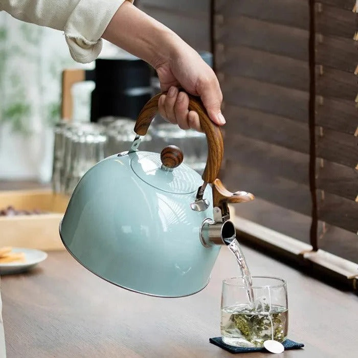 Whistling Kettle for Hot Drink Preparation
