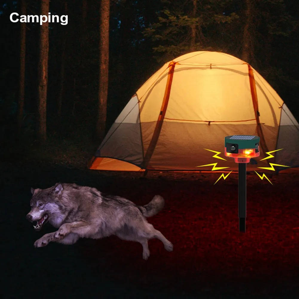 360 Degree Solar Repeller For Pigeon Bird Wild Boar Rabbit Deer