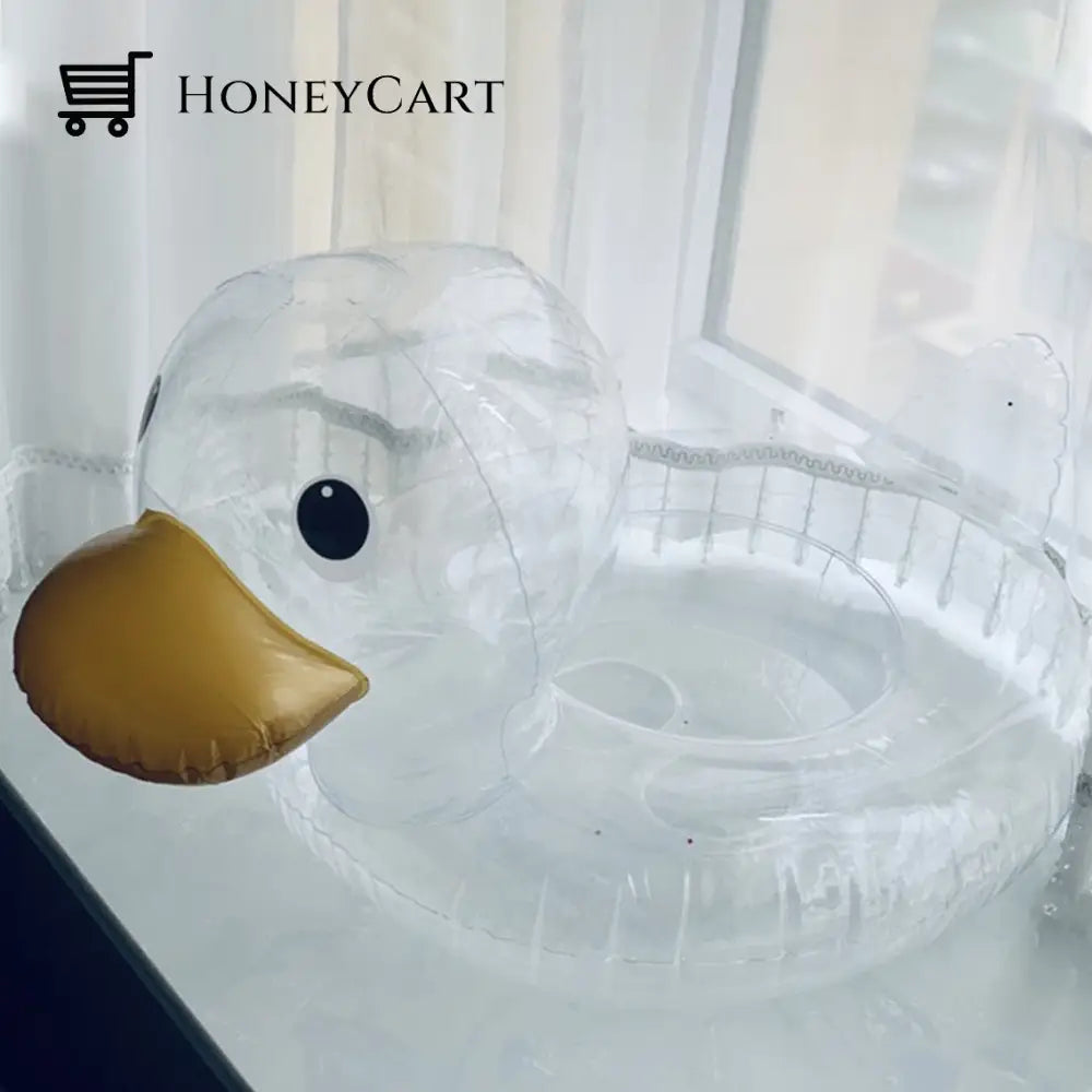 Inflatable Swimming Ring Duck Float Seat Child Aids