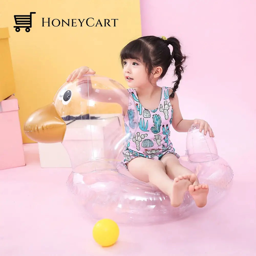 Inflatable Swimming Ring Duck Float Swim Child Aids