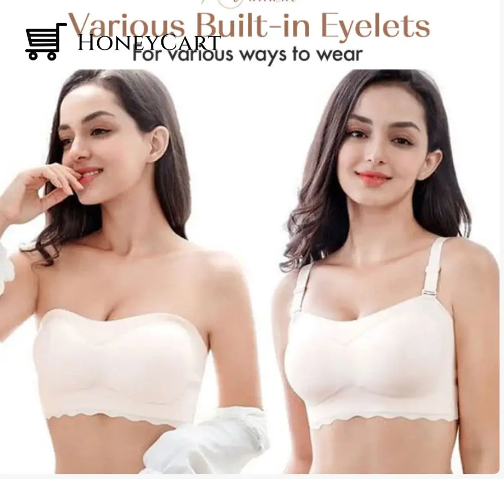 Invilift: Plus Size Sexy Strapless Invisible Push Up Bra
