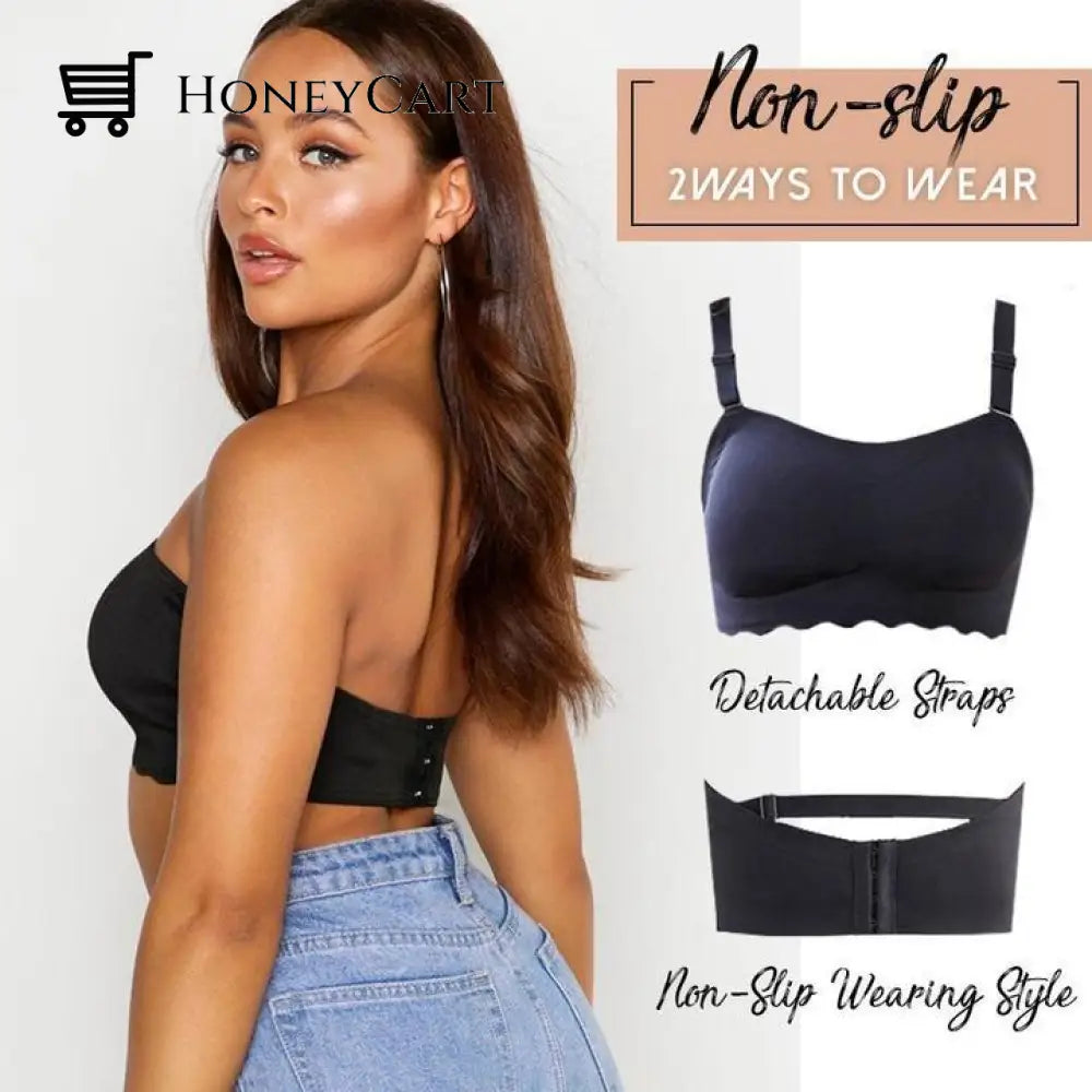 Invilift: Plus Size Sexy Strapless Invisible Push Up Bra