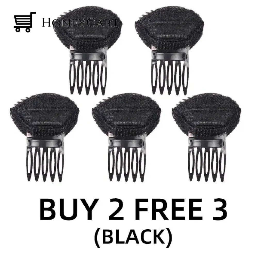 Invisible Fluffy Hair Clip Black / Buy 2 Get 3 Free Tool