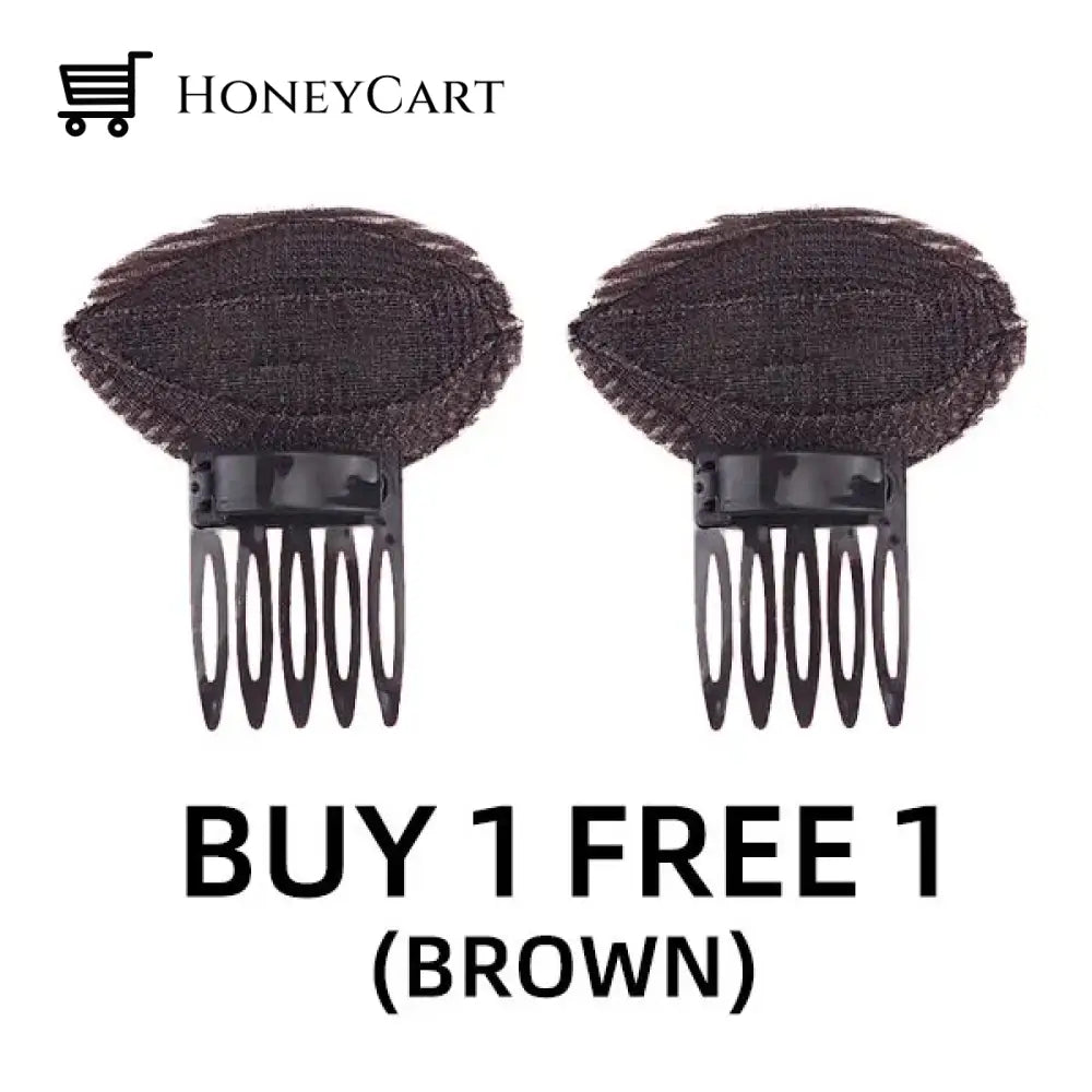 Invisible Fluffy Hair Clip Brown / Buy 1 Get Free Tool