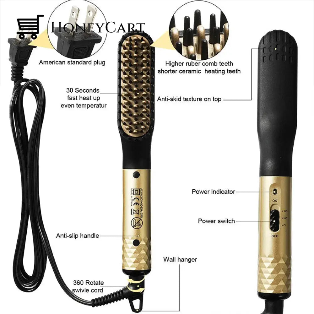 Ion 3-In-1 Mens Beard Straightener