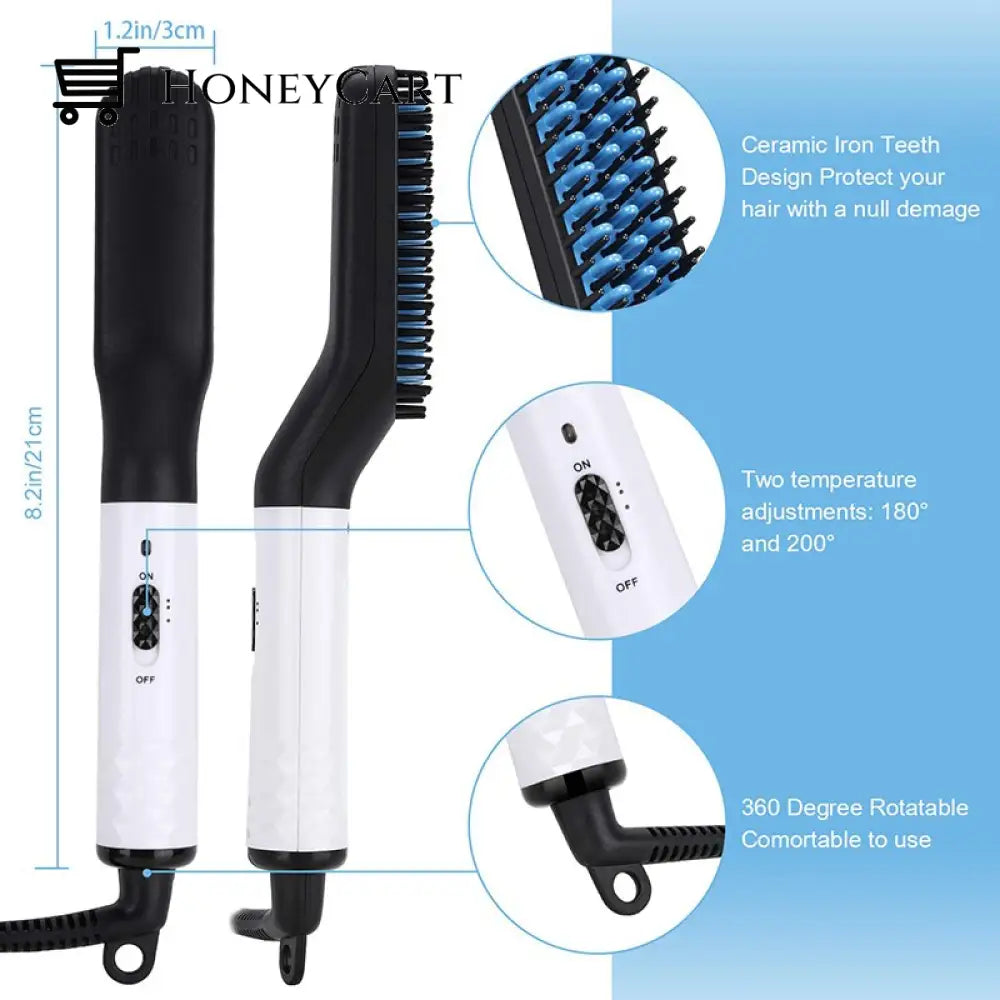 Ion 3-In-1 Mens Beard Straightener