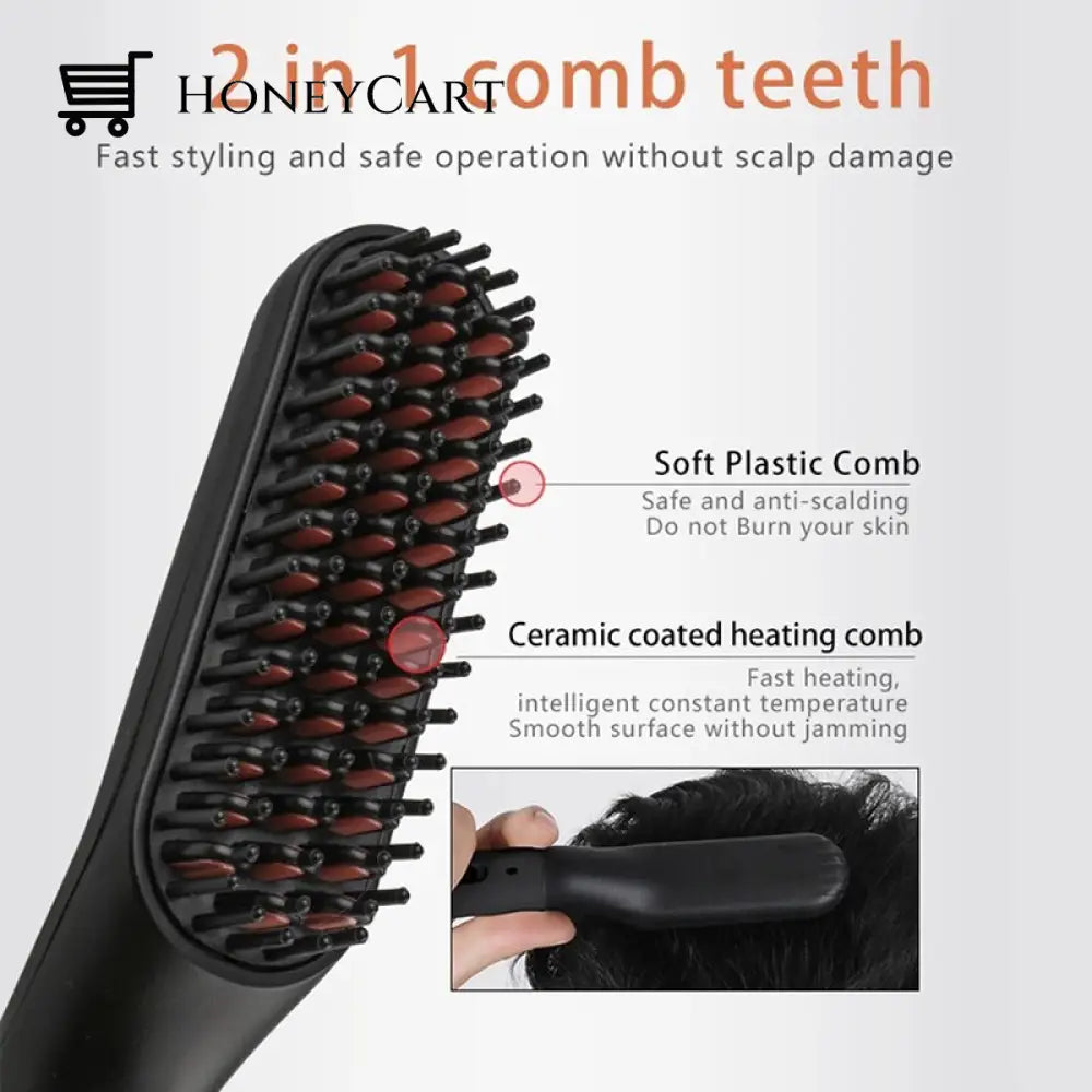 Ion 3-In-1 Mens Beard Straightener