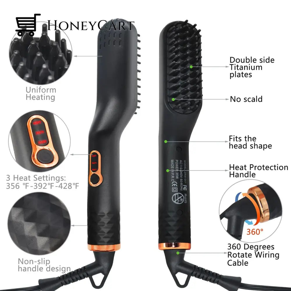 Ion 3-In-1 Mens Beard Straightener
