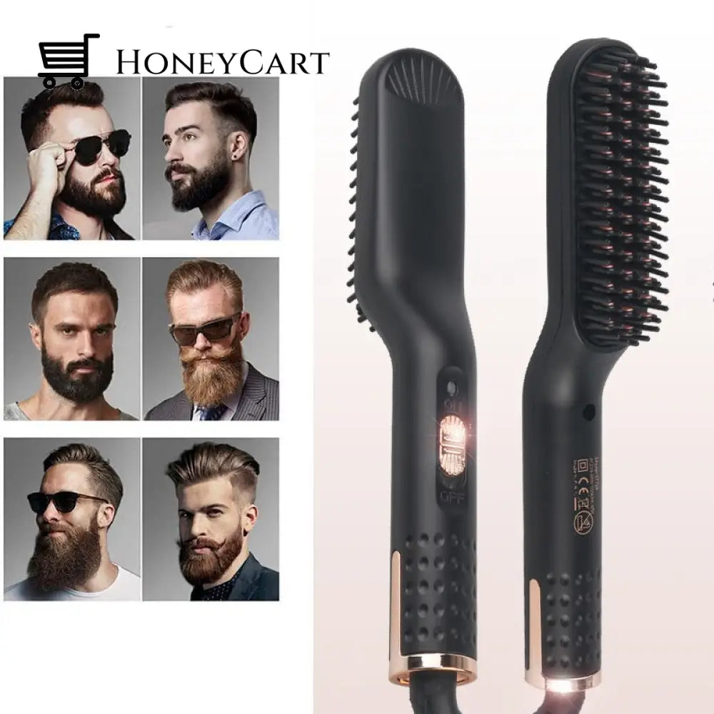 Ion 3-In-1 Mens Beard Straightener Black / Us
