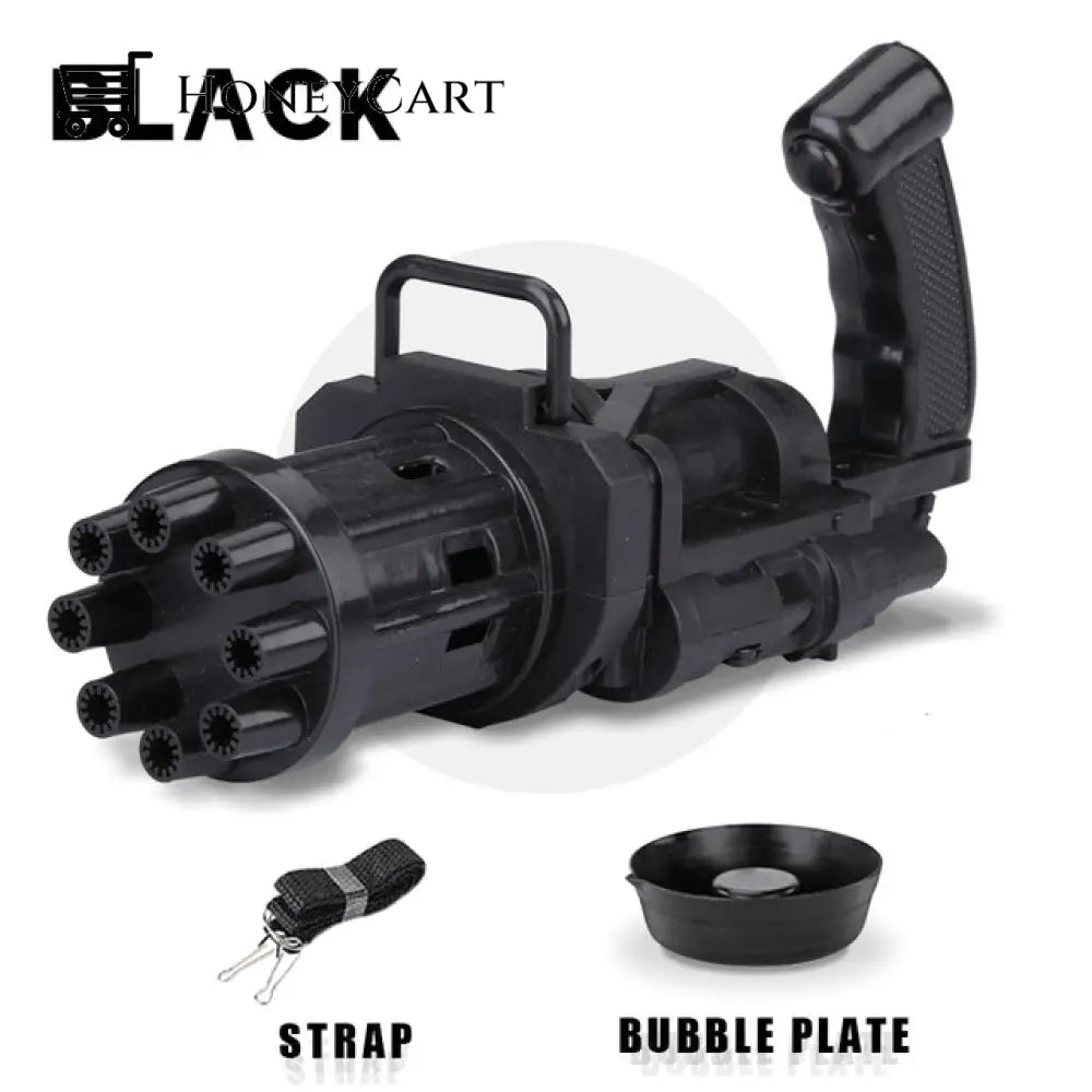 Kids Bubble Gun Machine Black