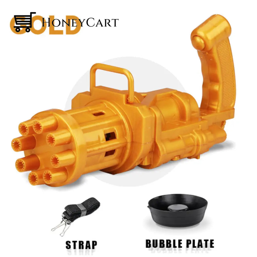 Kids Bubble Gun Machine Gold