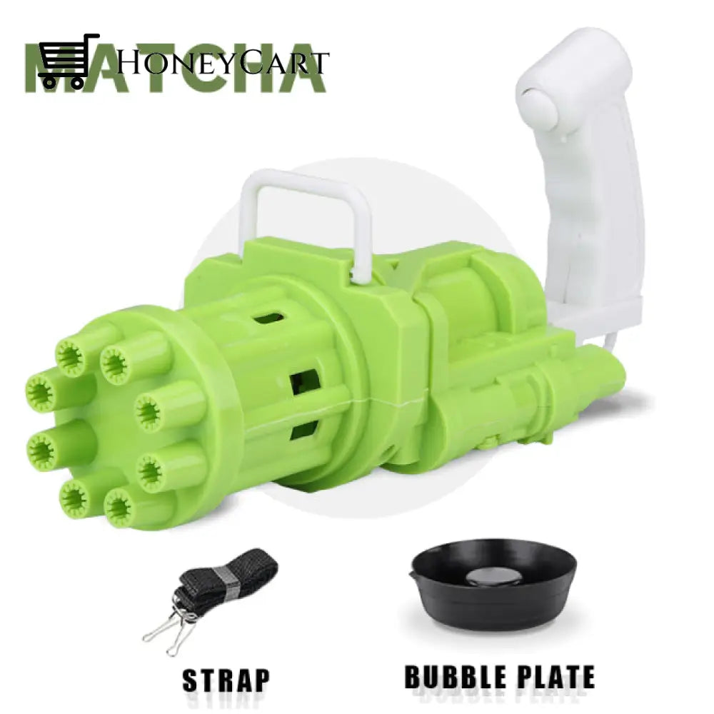 Kids Bubble Gun Machine Light Green
