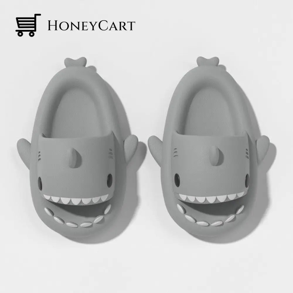Kids Cloudy Shark Slide Grey / Toddler Uk 7 | Us 7.5 Eu 23.5