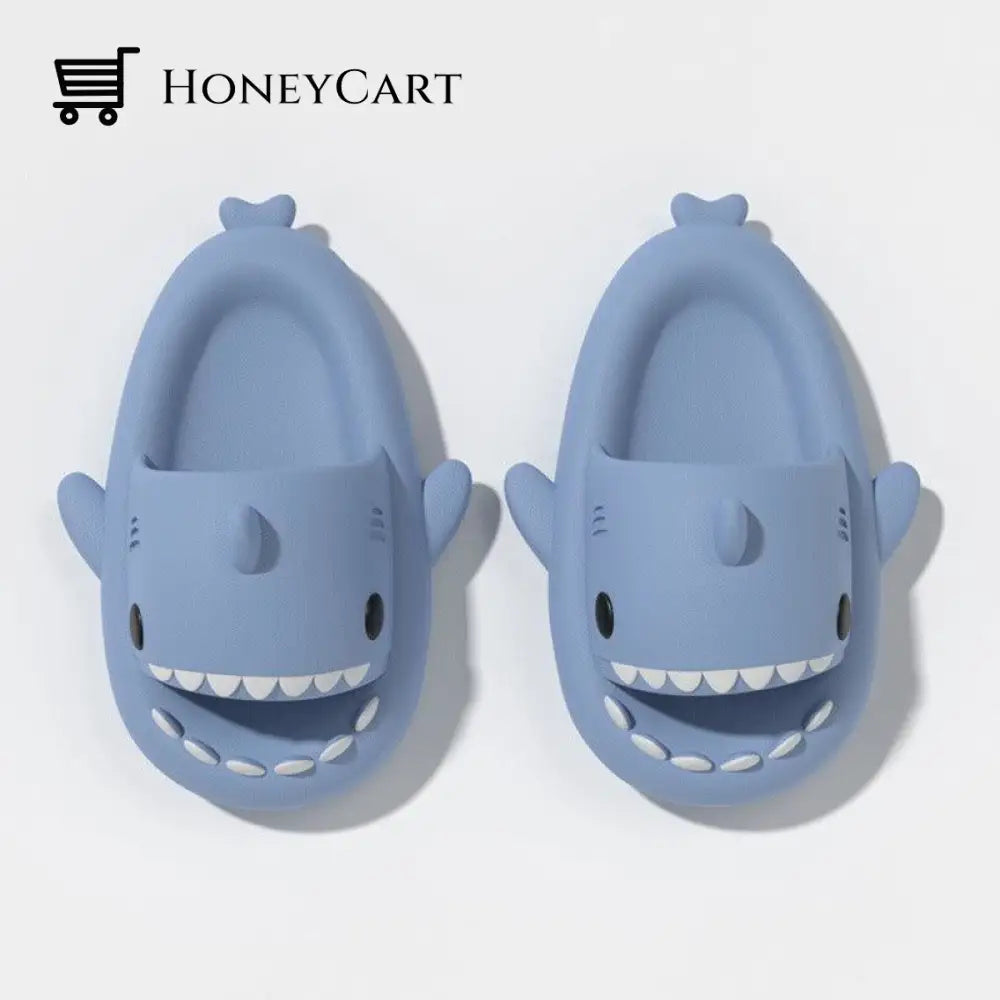 Kids Cloudy Shark Slide Light Blue / Toddler Uk 7 | Us 7.5 Eu 23.5