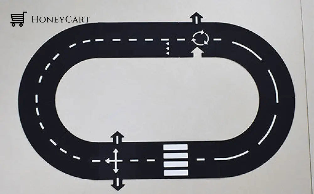 Kids Diy Traffic Roadway Track Puzzle - Children Road Building 12Pcs Mini Set Toys