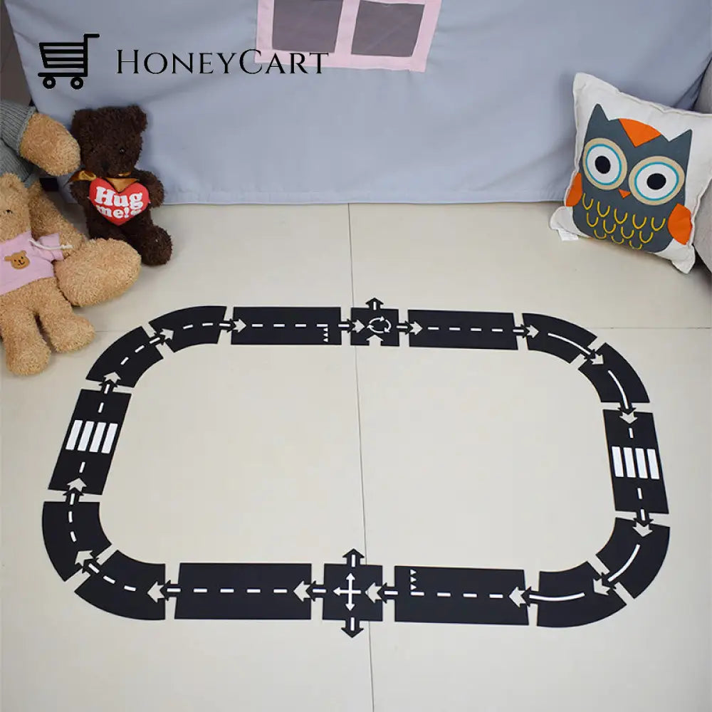 Kids Diy Traffic Roadway Track Puzzle - Children Road Building Toys