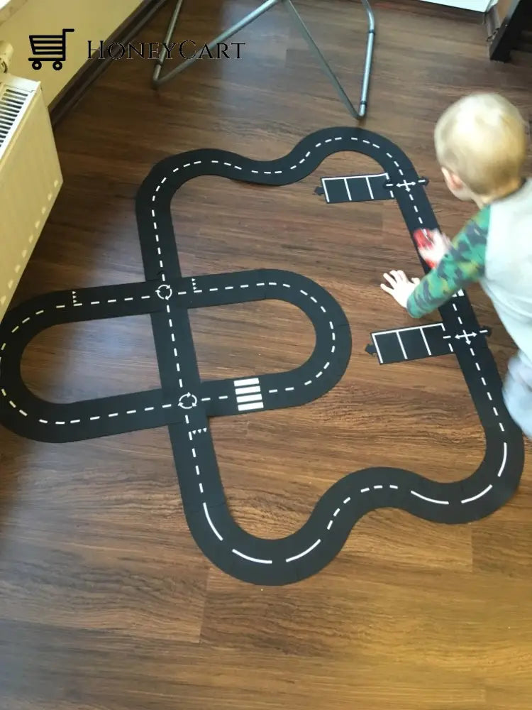 Kids Diy Traffic Roadway Track Puzzle - Children Road Building Toys