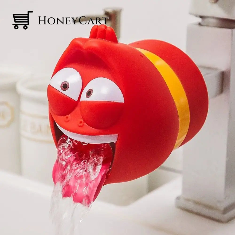 Kids Fish Cartoon Faucet Extender Red Faucets