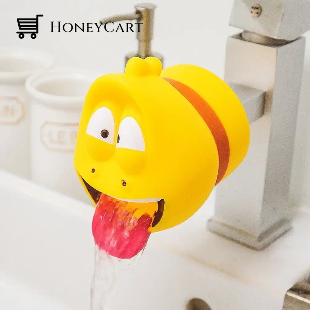 Kids Fish Cartoon Faucet Extender Yellow Faucets