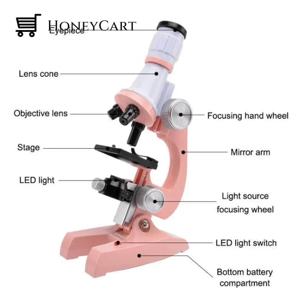 Kids Lab Microscope With Adjustable Zoom 100-1200X ( Free Shipping)