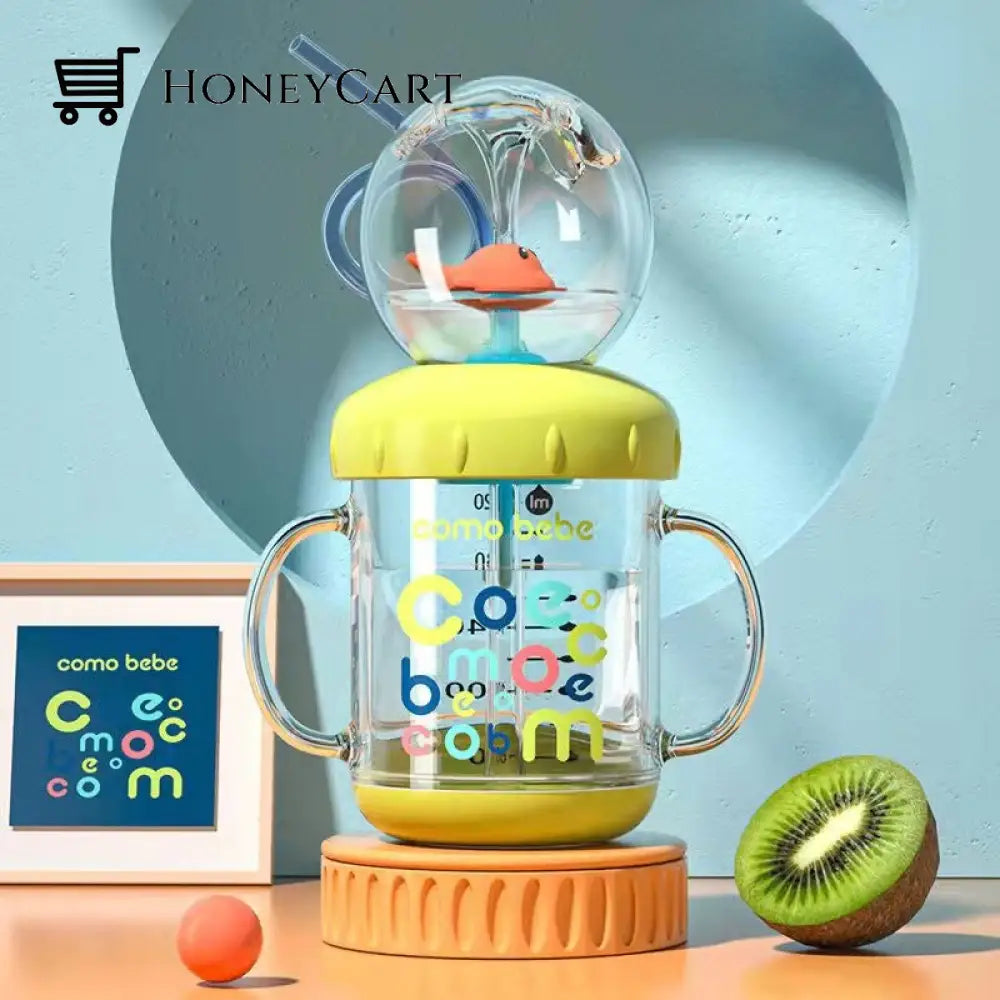 Kids Whale Water Spray Drinking Cup Bottles