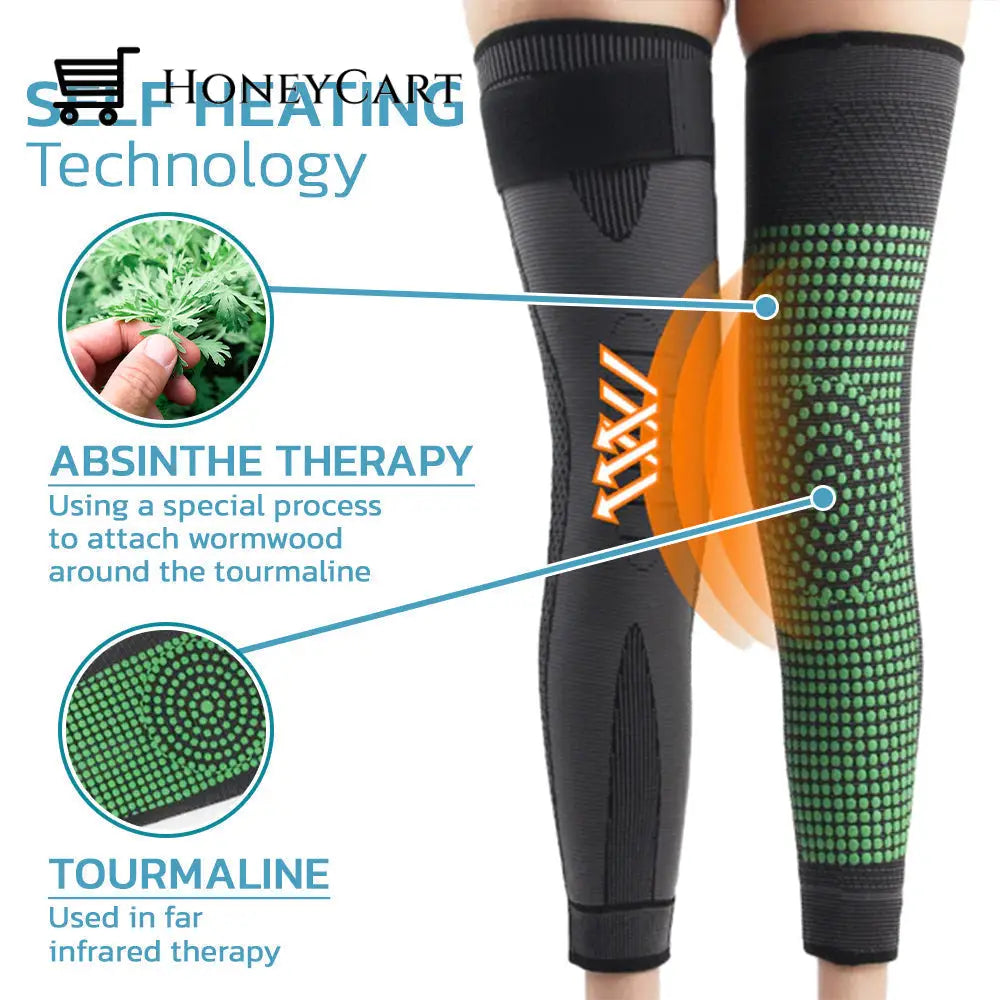 Kneeca Tourmaline Self-Heating Knee Sleeve Limited Time Discount Last 40 Minutes