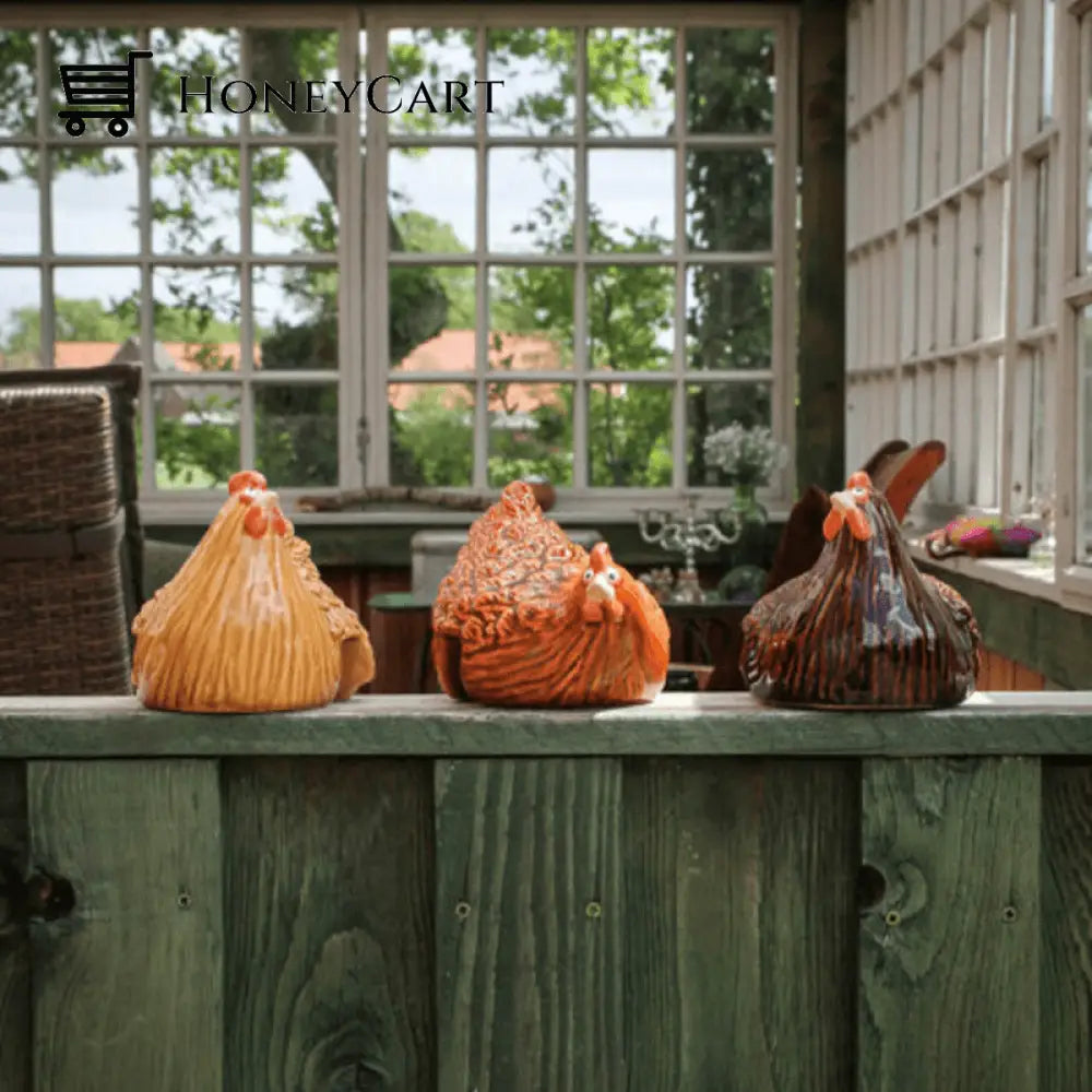 Ladder Hen Ornaments