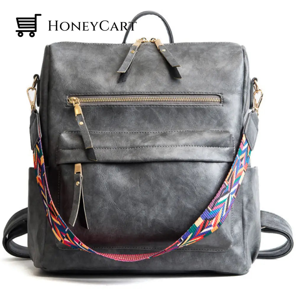 Large Capacity Backpack Gray