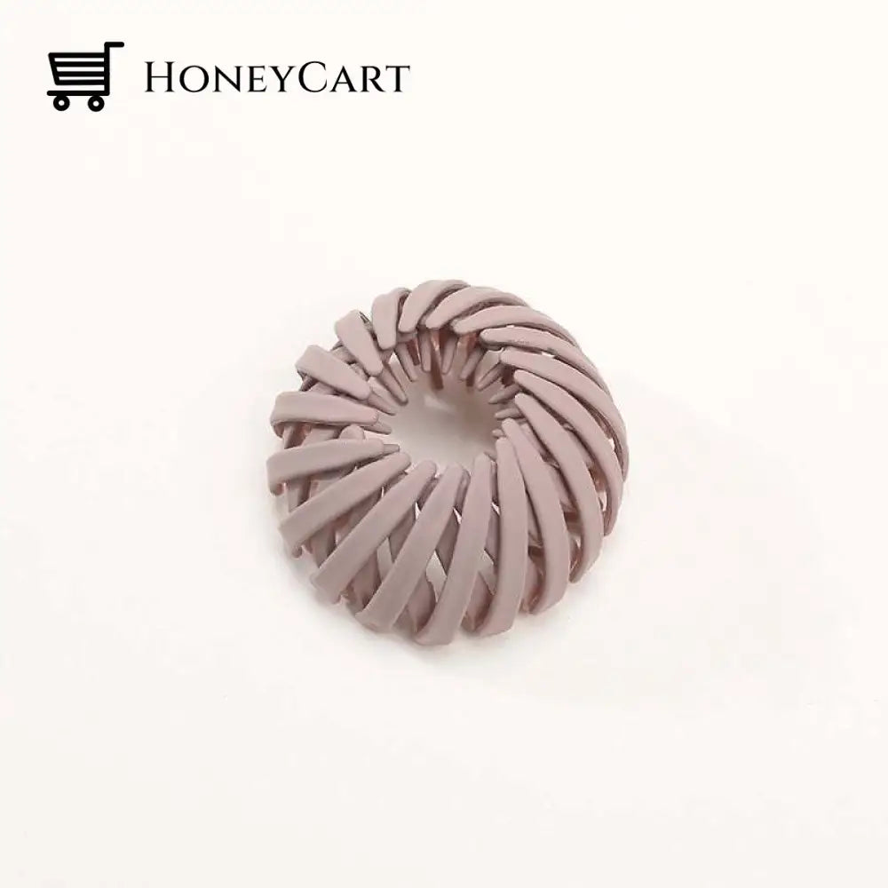 Lazy Birds Nest Plate Hairpin Light Powder