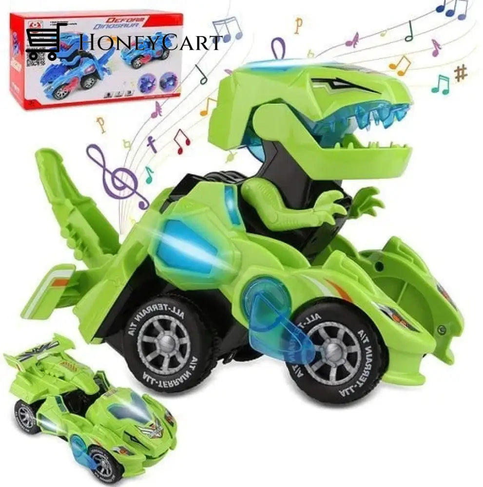 Led Dinosaur Transformation Car Toy Tool