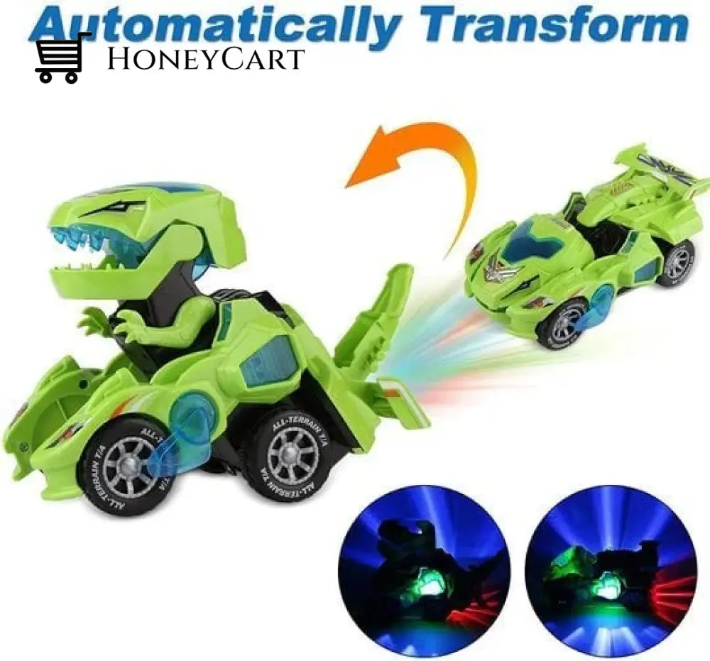 Led Dinosaur Transformation Car Toy Tool