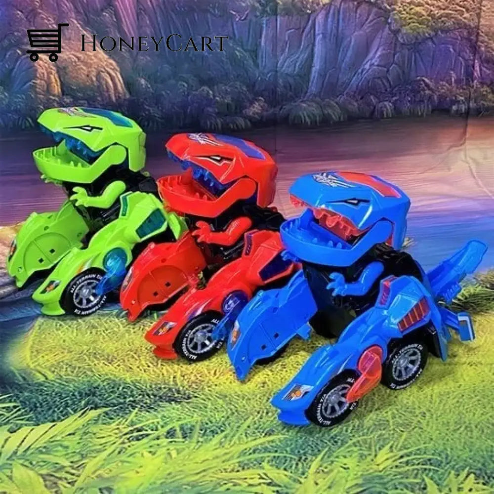 Led Dinosaur Transformation Car Toy Tool