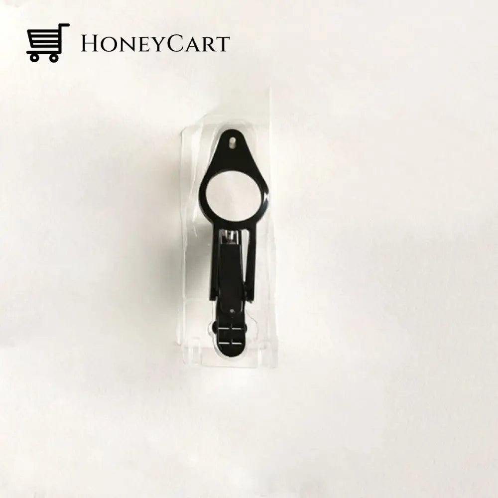 Led Lamp Professional Nail Scissors Double Bracket Black