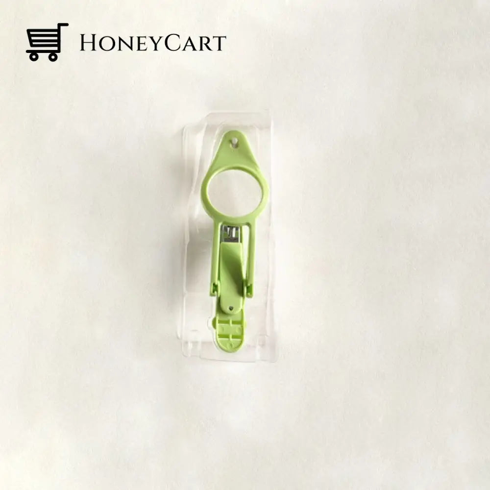 Led Lamp Professional Nail Scissors Double Bracket Green