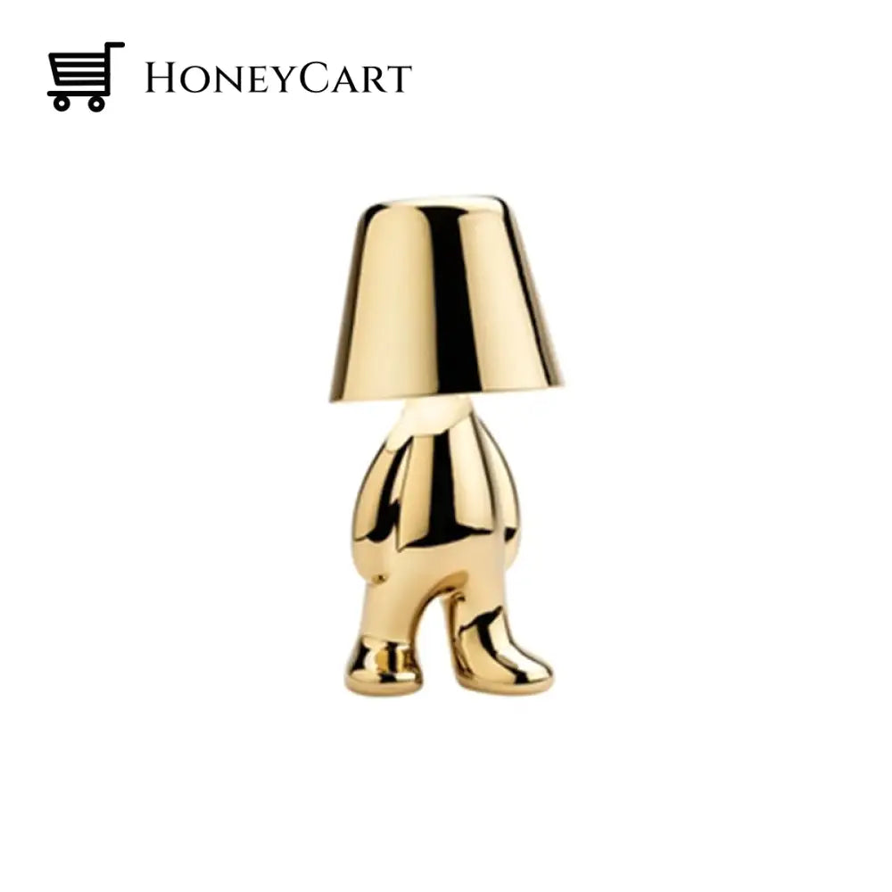 Led Little Golden Man Table Lamp Man B