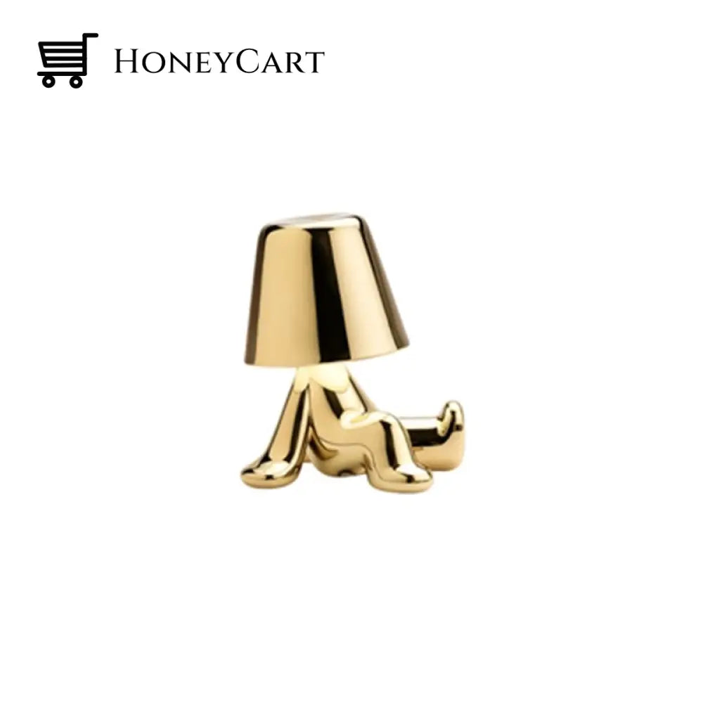 Led Little Golden Man Table Lamp Man D