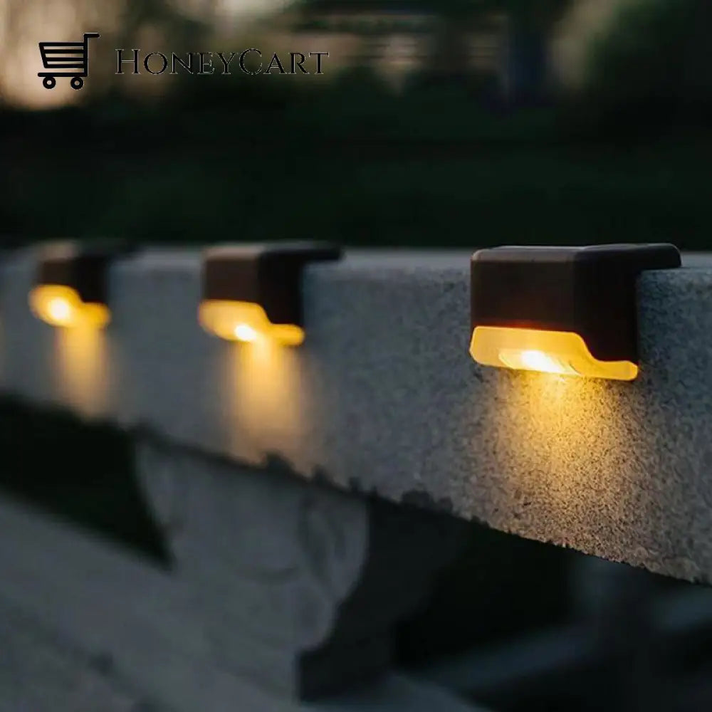 Led Solar Lamp Path Staircase Outdoor Waterproof Wall Light