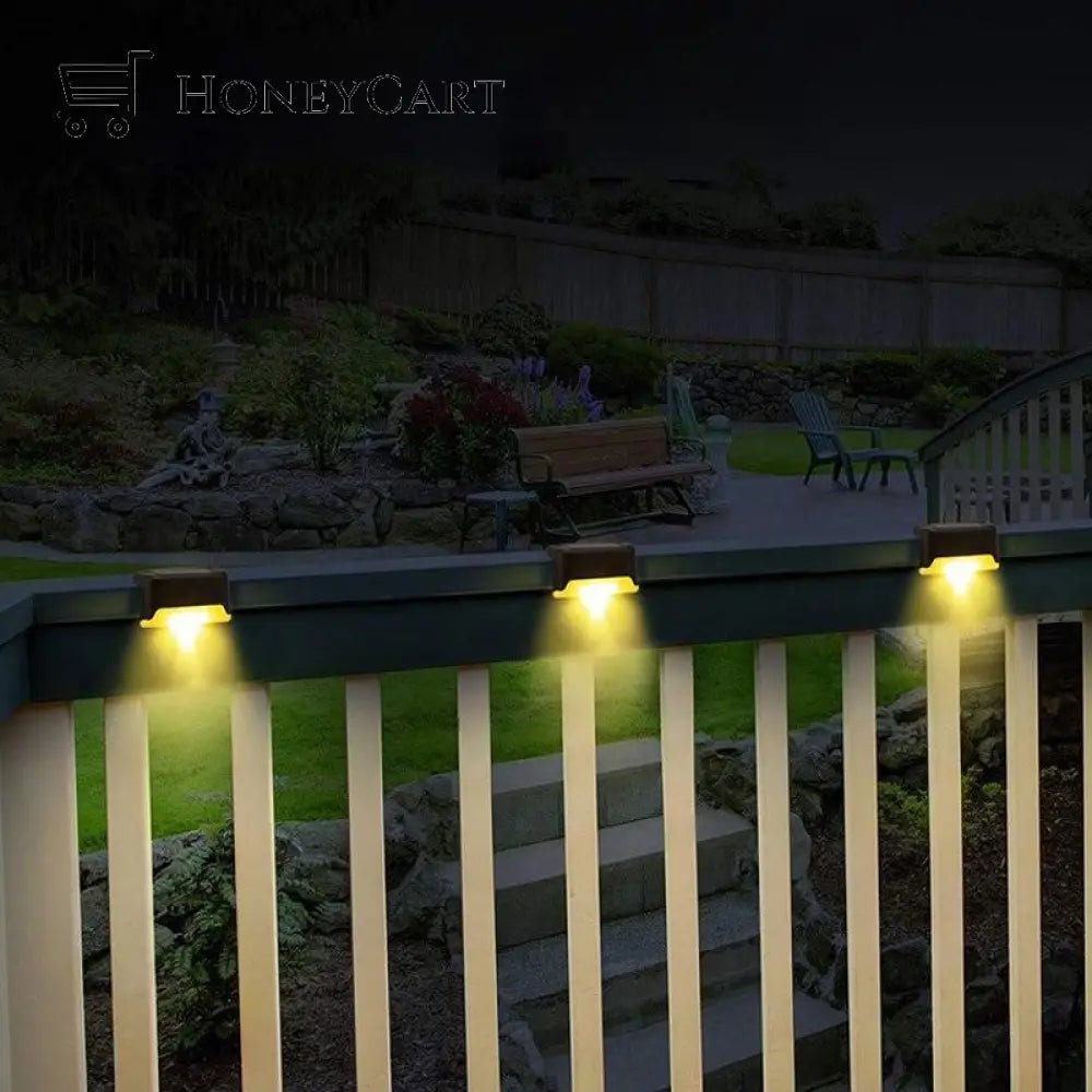 Led Solar Lamp Path Staircase Outdoor Waterproof Wall Light