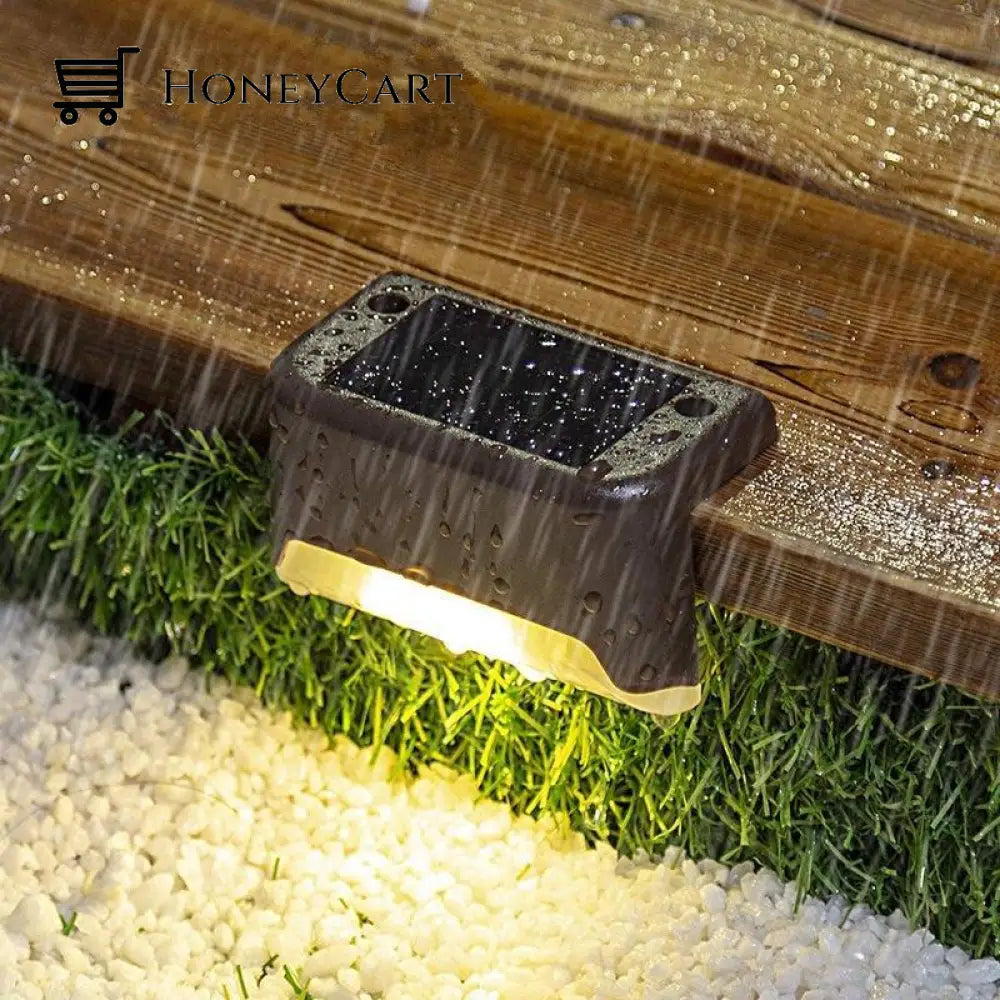 Led Solar Lamp Path Staircase Outdoor Waterproof Wall Light