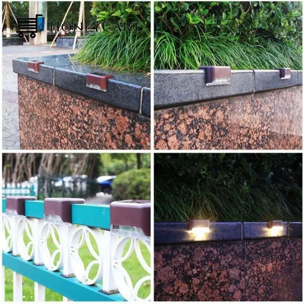 Led Solar Lamp Path Staircase Outdoor Waterproof Wall Light