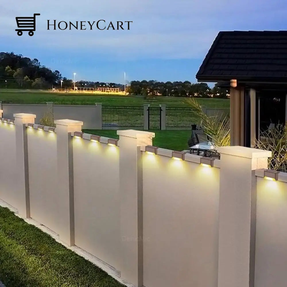 Led Solar Lamp Path Staircase Outdoor Waterproof Wall Light