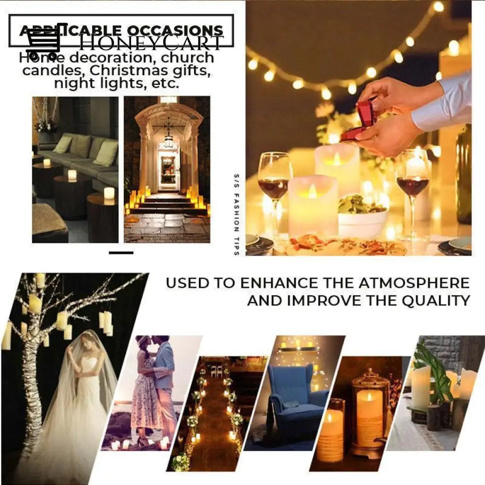 Led Swinging Electronic Candle Lamp
