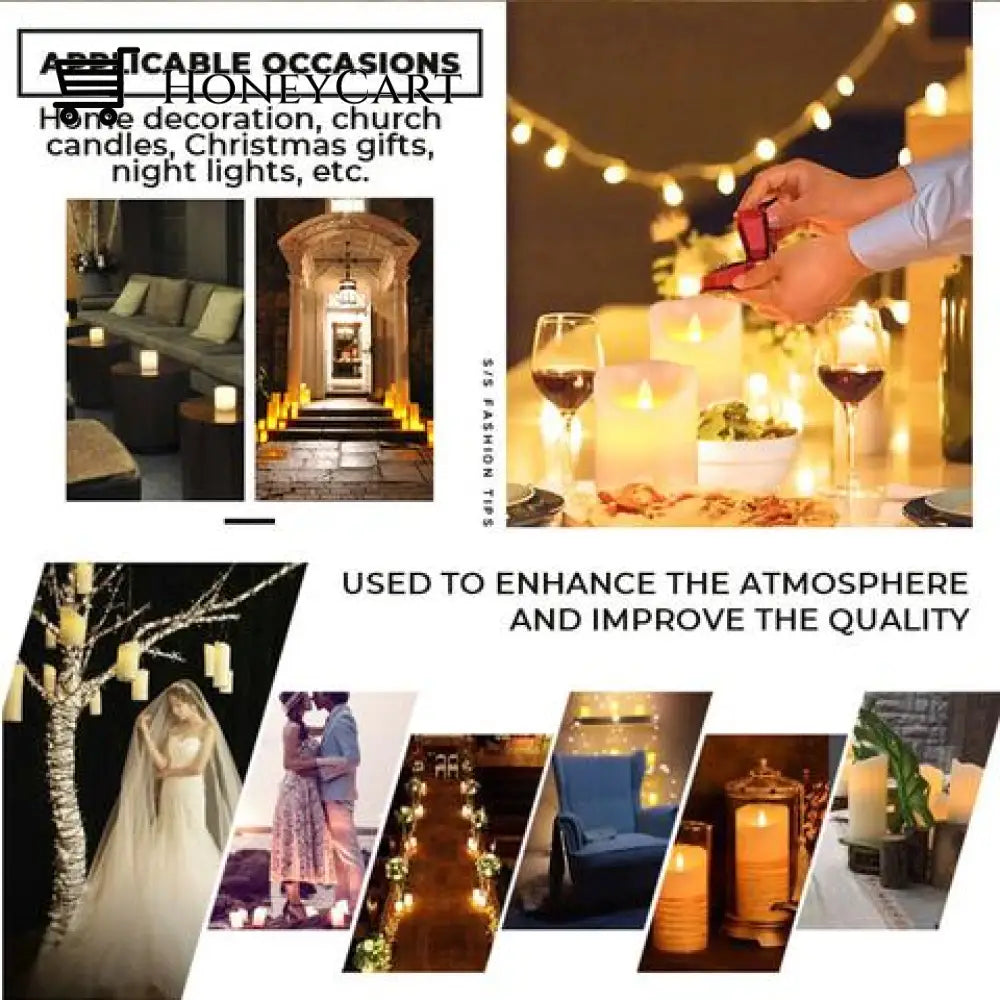 Led Swinging Electronic Candle Lamp