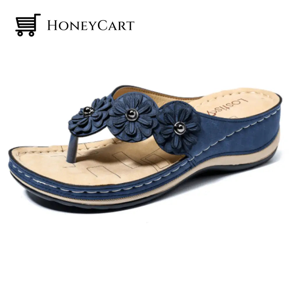 Lightweight Flowers Clip Toe Sandals Ltt-Shoes