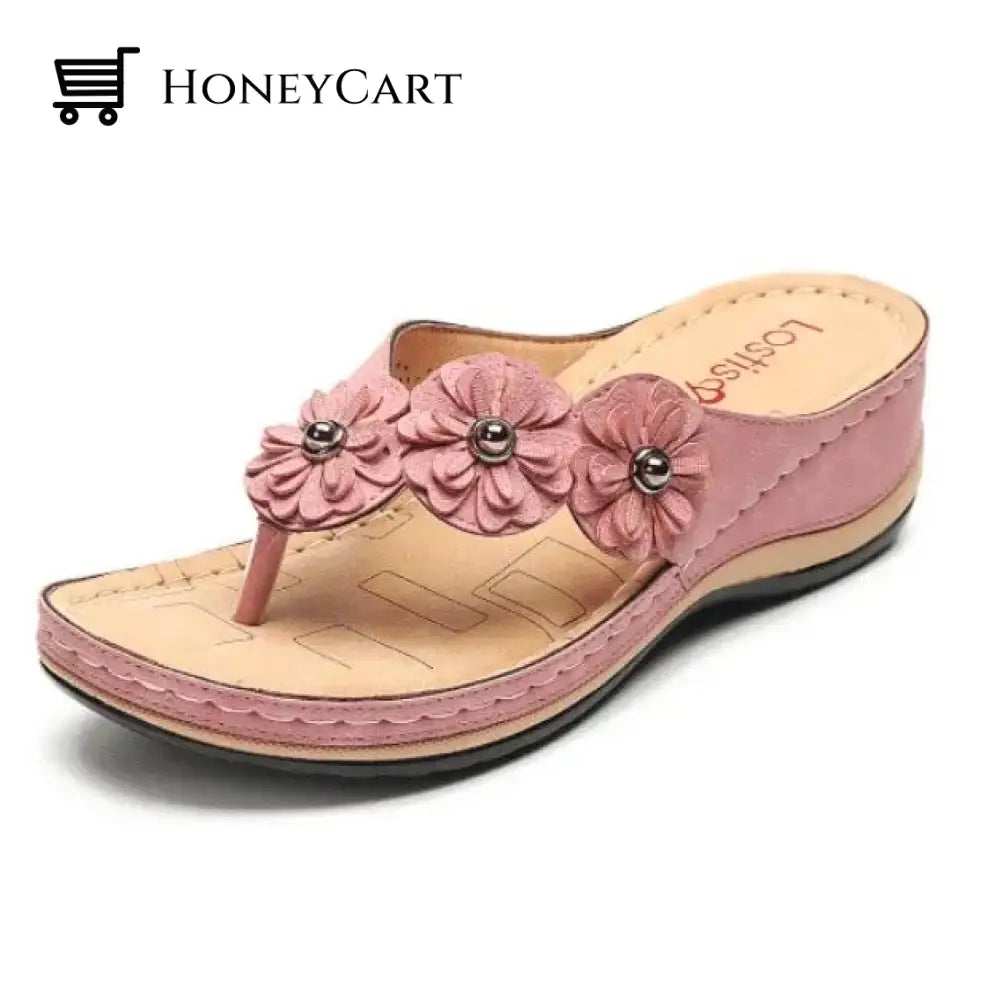 Lightweight Flowers Clip Toe Sandals Ltt-Shoes